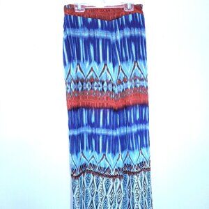 NWOT Bisou Bisou Sheer Lightweight Tribal Pattern Palazzo Pants Size XS